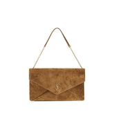 Beige Calf Leather Bos Taurus Shoulder Bag